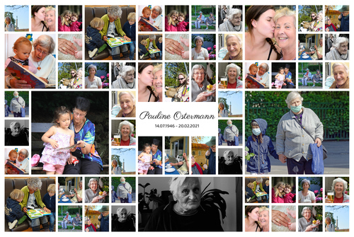 Persoonlijke rouwcollage maken op hoogwaardige canvasprint