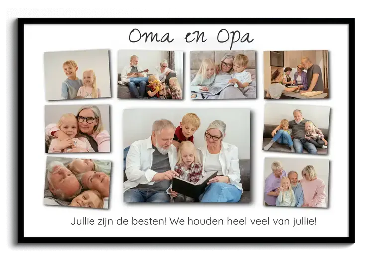 Cadeau voor opa en oma jullie zijn de beste fotocollage