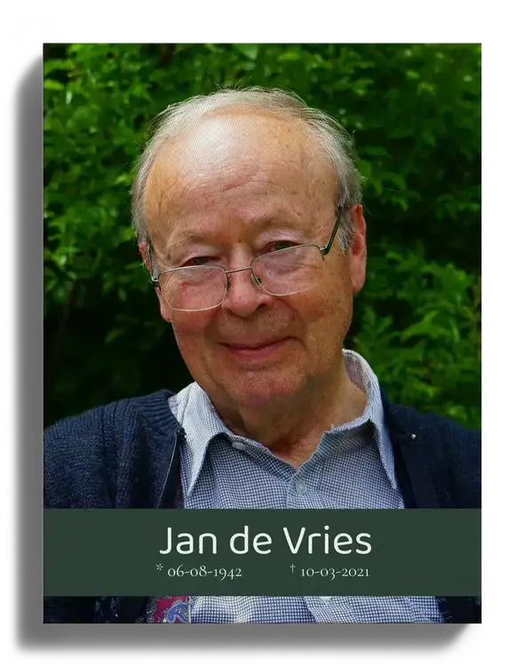 Herdenkingsbeeld als Portret met Namen en Geboorte en Sterfdatum