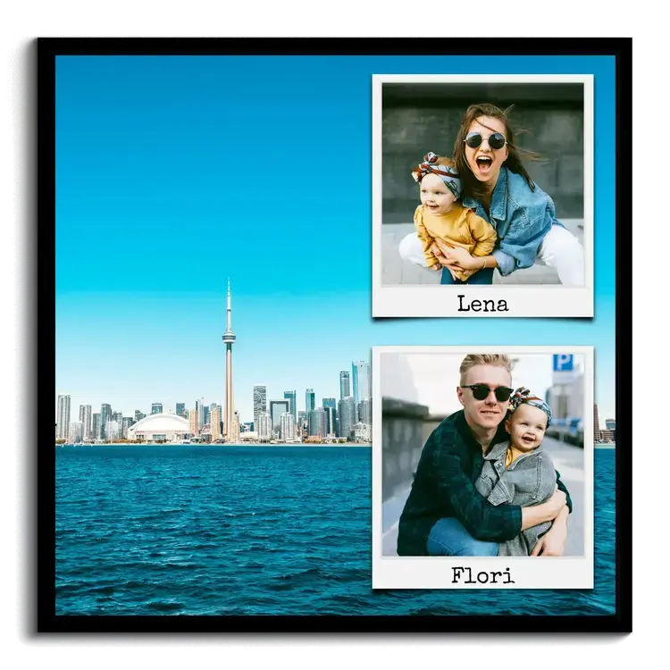 Vakantieherinnering als Stijlvolle Fotocollage met Polaroid Fotos