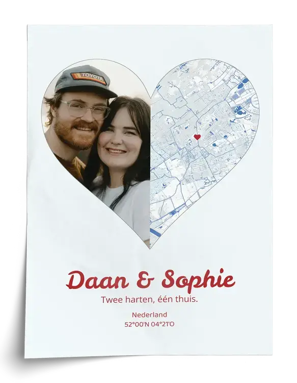 FotoHart Split: Foto & Stadskaart Poster