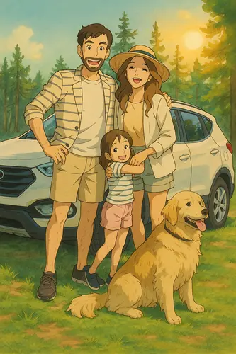 Foto omgezet in Ghibli-stijl